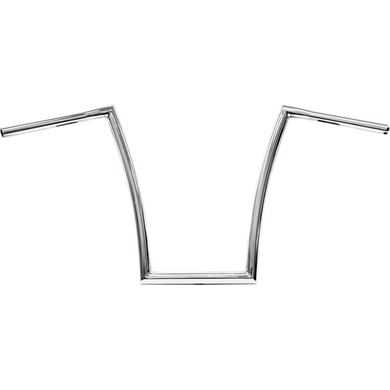 TODD’S CYCLE Chrome 1-1/4 Fat Bobber Strip Handlebar With 17 Rise 1-1/4 Strip Handlebar