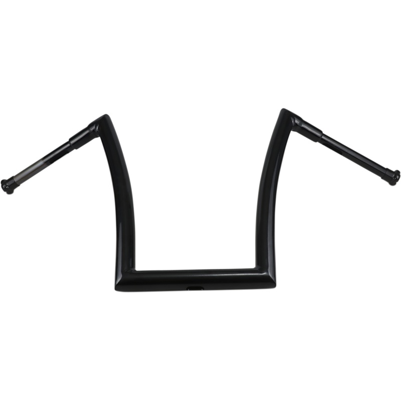 TODD’S CYCLE Gloss Black 1-1/2 Strip Handlebar with 17 Rise 1-1/2 Strip Handlebar