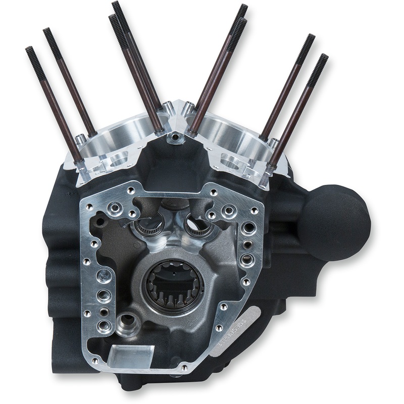 S&S CYCLE Crankcase – Black Dyna Engine Case