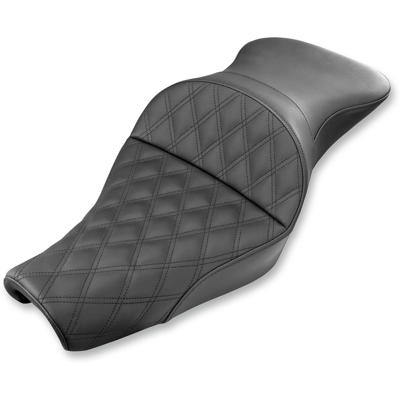 SADDLEMEN Explorer Seat – Lattice Stitched – XL with 3.3 Gallon Tanks Explorer LS  Seat