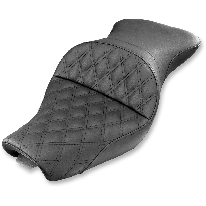 SADDLEMEN Explorer Seat – Lattice Stitched – XL with 4.5 Gallon Tanks Explorer LS  Seat
