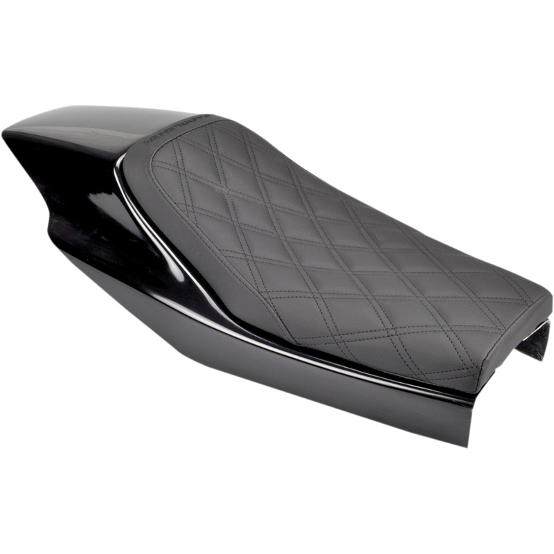 SADDLEMEN Lattice Stitched Eliminator Seat Eliminator Carbon Fiber Solo Seat