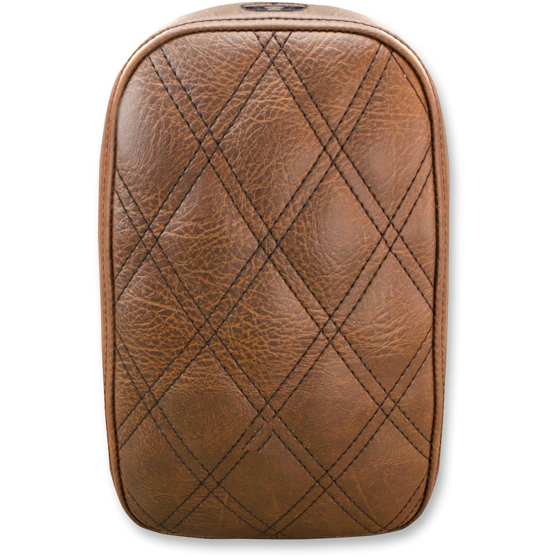 SADDLEMEN Lattice Stitched Pad – Brown –  6 Detachable Pillion Pad