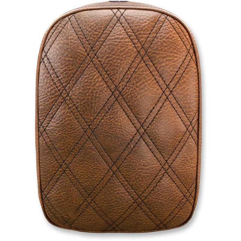 SADDLEMEN Lattice Stitched Pad – Brown –  7 Detachable Pillion Pad
