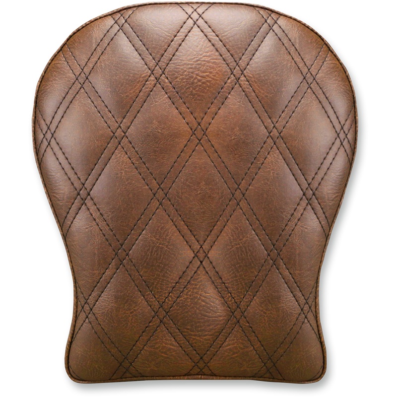 SADDLEMEN Lattice Stitched Pad – Brown –  9 Detachable Pillion Pad