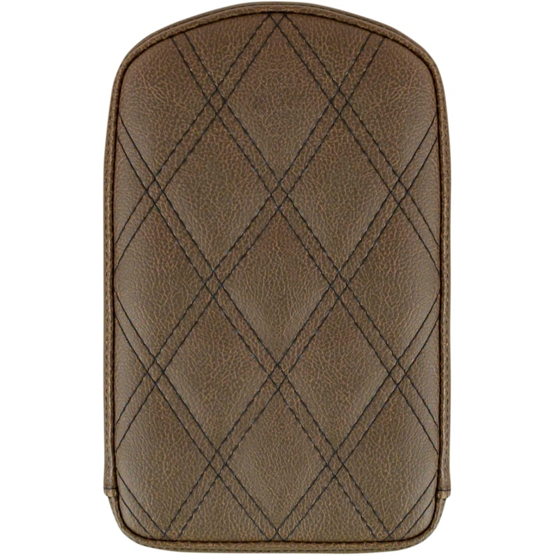 SADDLEMEN Lattice Stitched Sissy Bar Pad – Brown Sissy Bar Pad