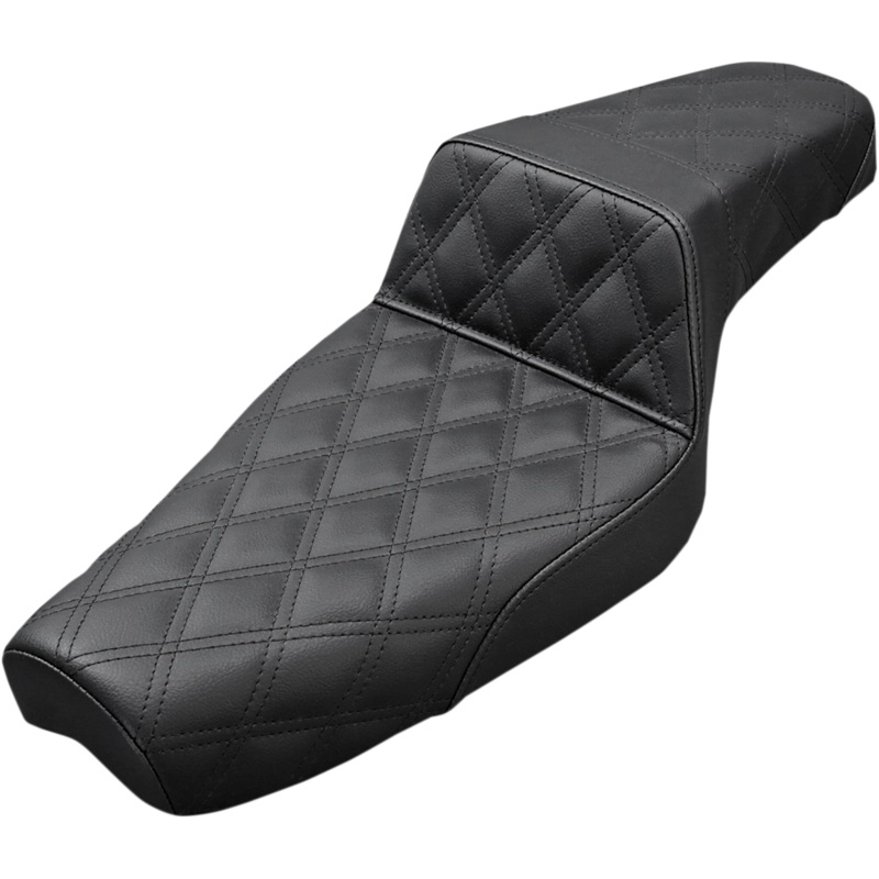 SADDLEMEN Step Up Seat – Lattice Stitched – Black – XL Step Up Seat  Lattice Stitched