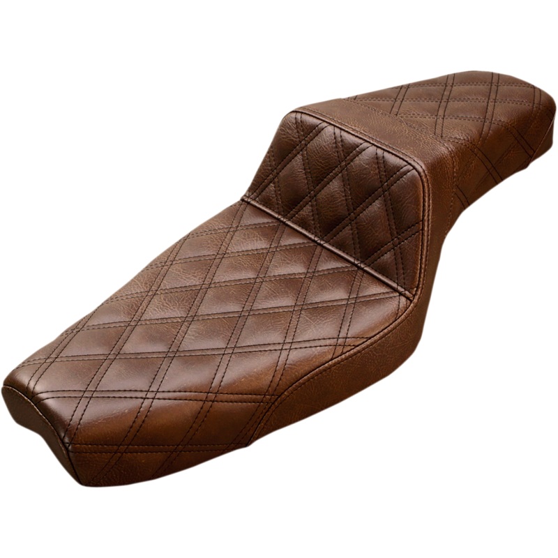 SADDLEMEN Step Up Seat – Lattice Stitched – Brown – XL Step Up Seat  Lattice Stitched
