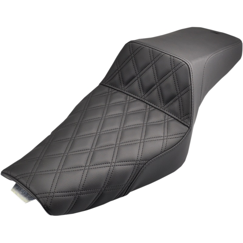SADDLEMEN Step Up Seat – Lattice Stitched – XL with 3.3 Gallon Tanks Step Up Seat  Front Lattice Stitch