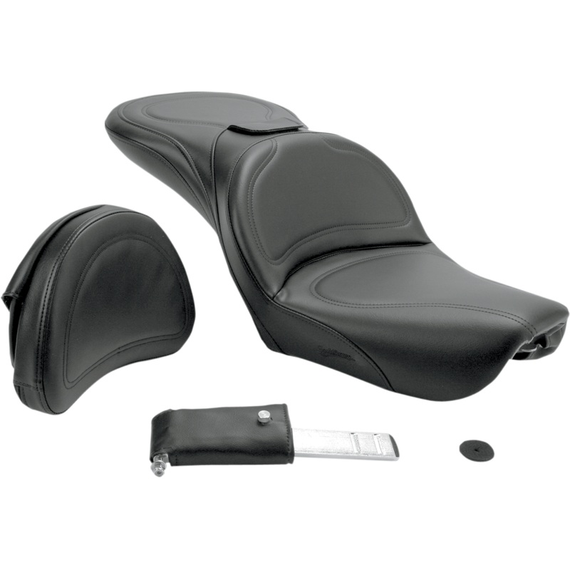 SADDLEMEN Explorer Seat – Backrest – FXDWG ’04-’05 Explorer 2-Up Seat