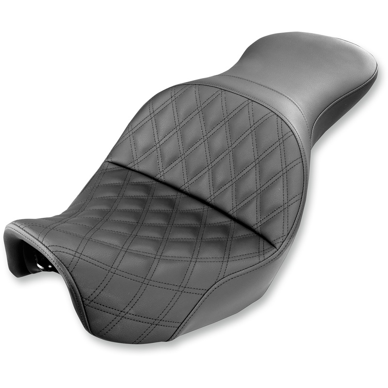 SADDLEMEN Explorer Seat – Lattice Stitched – Dyna Explorer LS  Seat