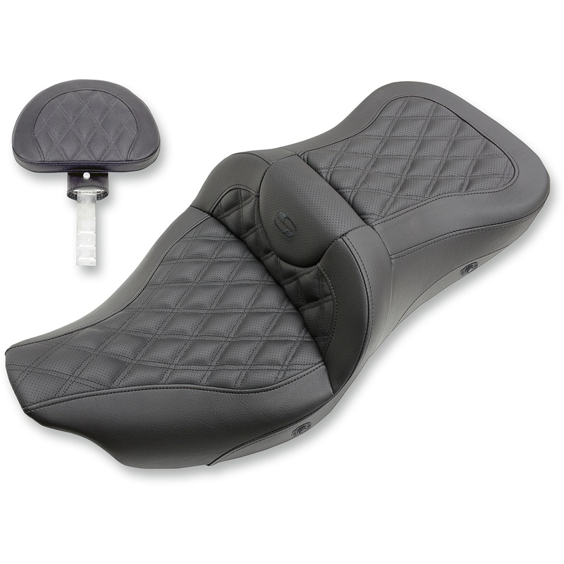 SADDLEMEN Extended Reach Road Sofa Seat – Lattice Stitched – Backrest – Heated Extended Reach Road Sofa  Seat