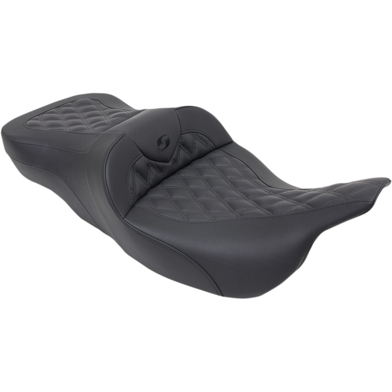 SADDLEMEN Heated Lattice Stitched Road Sofa Seat LS Heated Roadsofa Seat