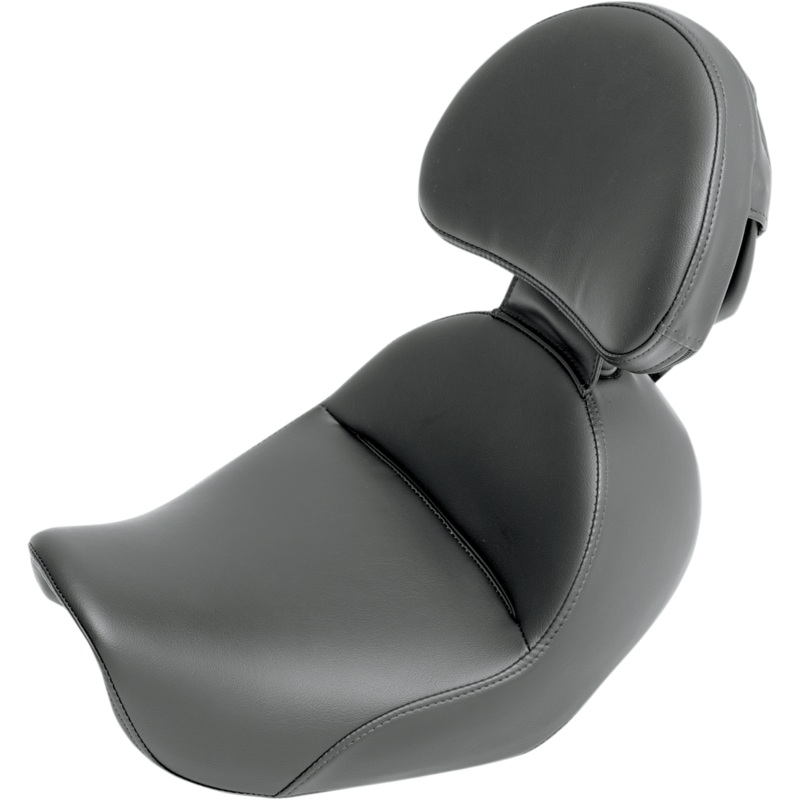 SADDLEMEN Heels Down Seat – Backrest – Dyna Heels Down Solo Seat