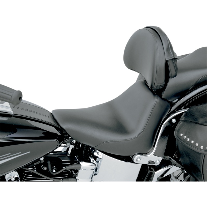 SADDLEMEN Heels Down Seat – Backrest – FXST Heels Down Solo Seat