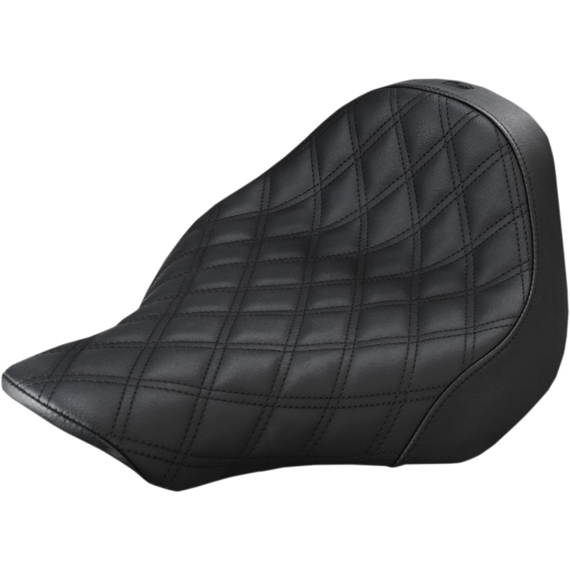 SADDLEMEN Renegade Seat – Lattice Stitched – Black – FXSB Renegade LS Solo Seat