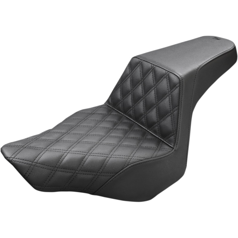 SADDLEMEN Step Up Seat – Driver Lattice Stitched – FXSB Step Up Seat  Front Lattice Stitch