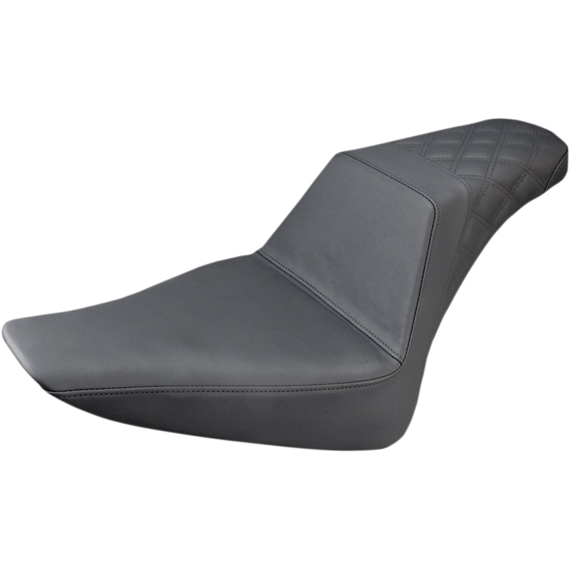 SADDLEMEN Step Up Seat – Lattice Stitched – Black – FLS Step Up Seat  Smooth