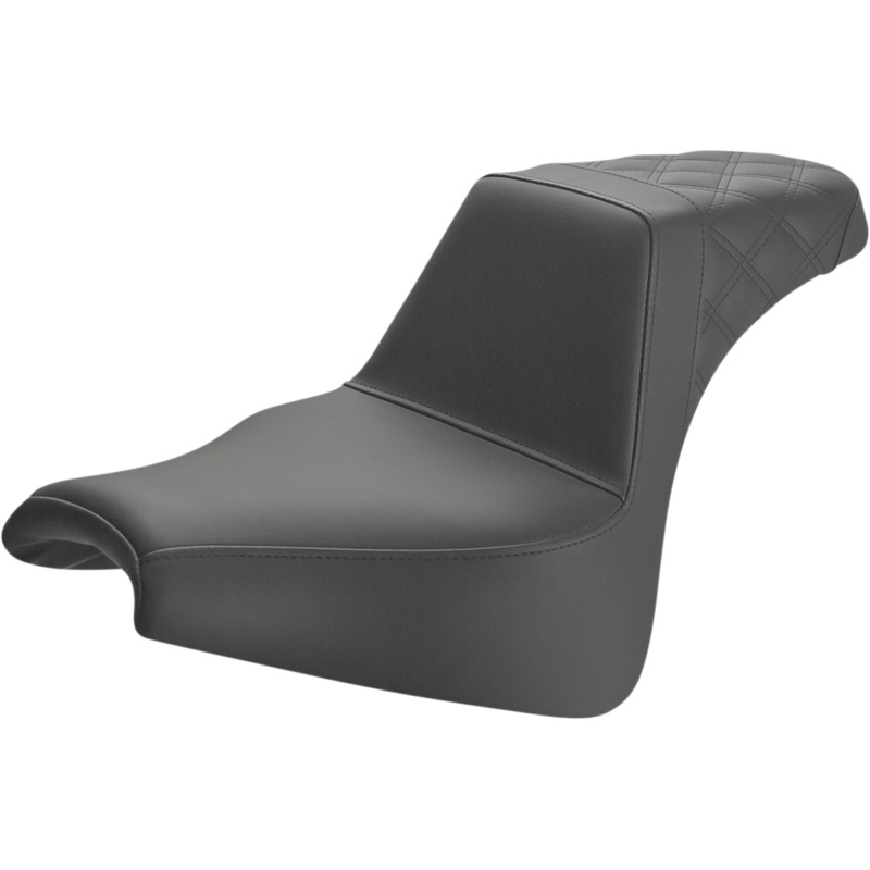SADDLEMEN Step Up Seat – Lattice Stitched – Black Step Up Seat  Lattice Stitched