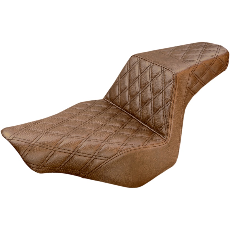 SADDLEMEN Step Up Seat – Lattice Stitched – Brown – FXSB Step Up Seat  Lattice Stitched