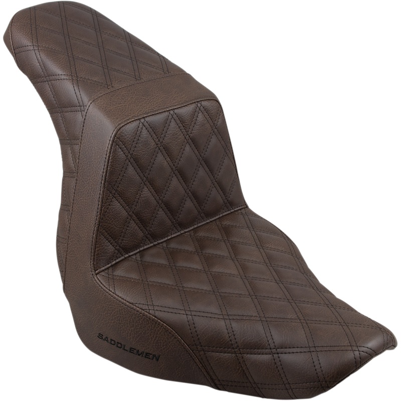 SADDLEMEN Step Up Seat – Lattice Stitched – Brown Step Up Seat  Lattice Stitched