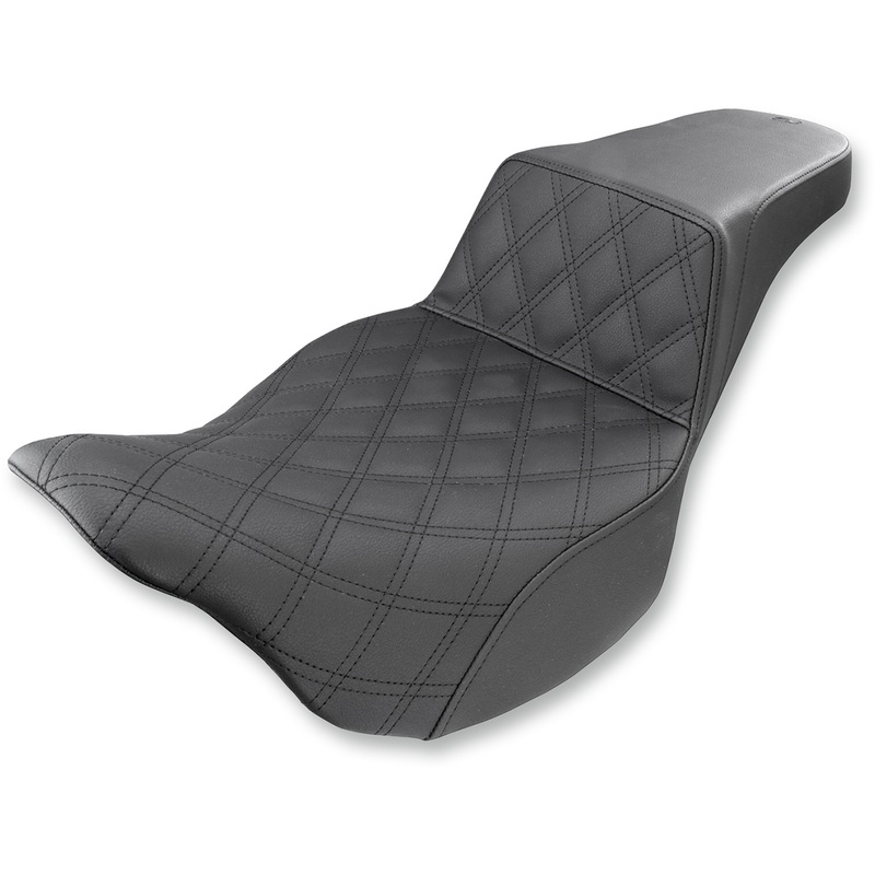 SADDLEMEN Step Up Seat – Lattice Stitched – FLH Step Up Seat  Front Lattice Stitch