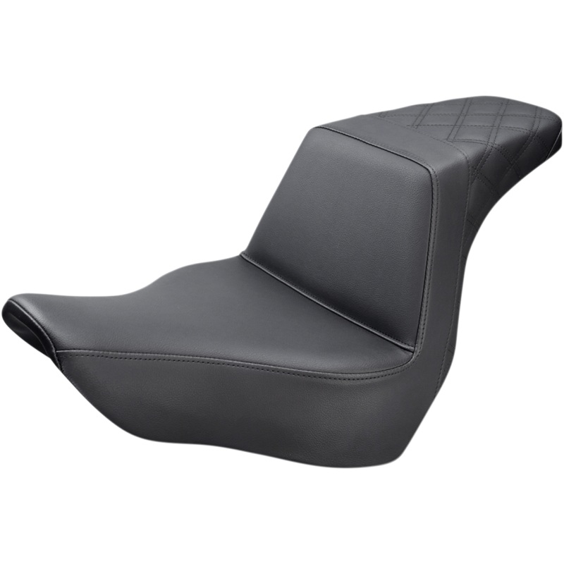 SADDLEMEN Step Up Seat – Passenger Lattice Stitched Step Up Seat  Rear Lattice Stitch