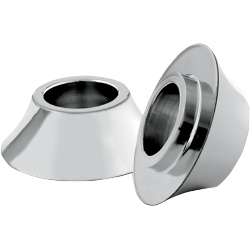 RC COMPONENTS Wheel Spacer – Front – Chrome – 08-18 FLH – No ABS Tapered Front Axle Spacer