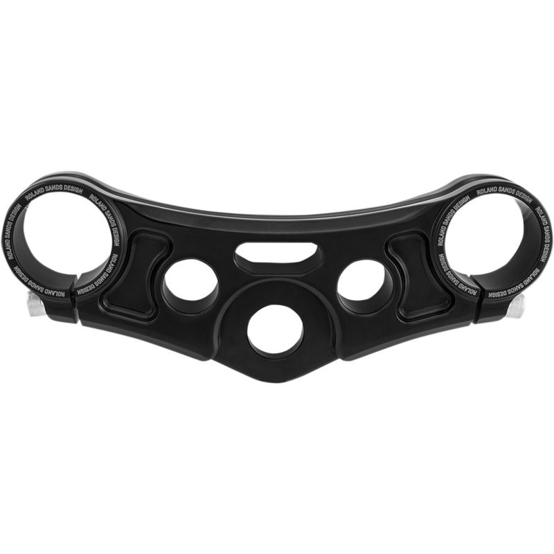 RSD Top Triple Clamp – Gloss Black – With Riser Holes Top Triple Clamp