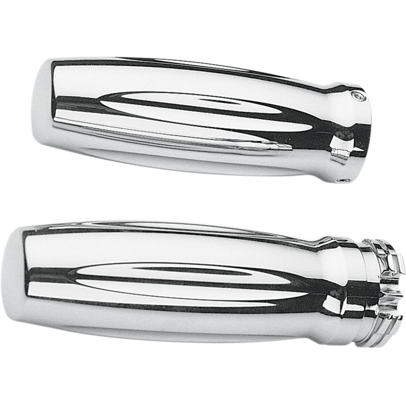 PRO-ONE PERF.MFG. Millennium Billet Grips Chrome Billet Grips