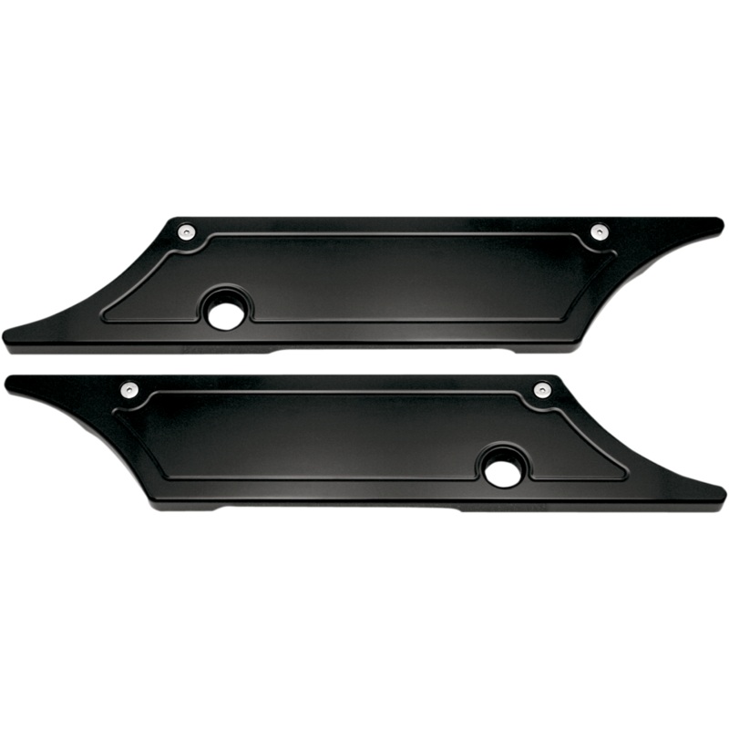 PRO-ONE PERF.MFG. Saddlebag Latch – Black Saddlebag Latch Covers
