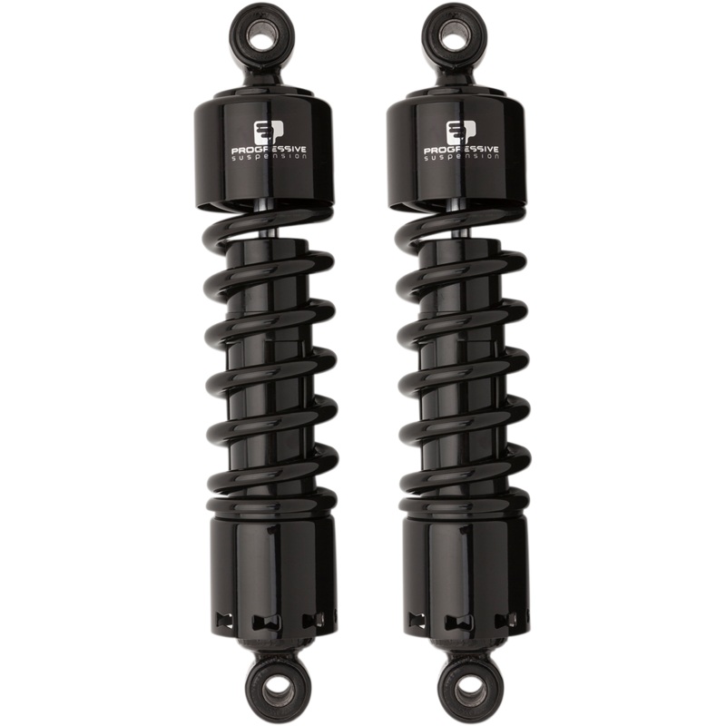 PROGRESSIVE SUSPENSION 412 Series Shock – 11 – Heavy Duty – Black – Dyna 412 Series Shocks  Black