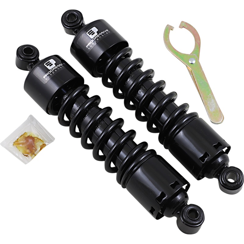 PROGRESSIVE SUSPENSION 412 Series Shock – 12.5 – Standard – Black – FXD 412 Series Shocks  Black