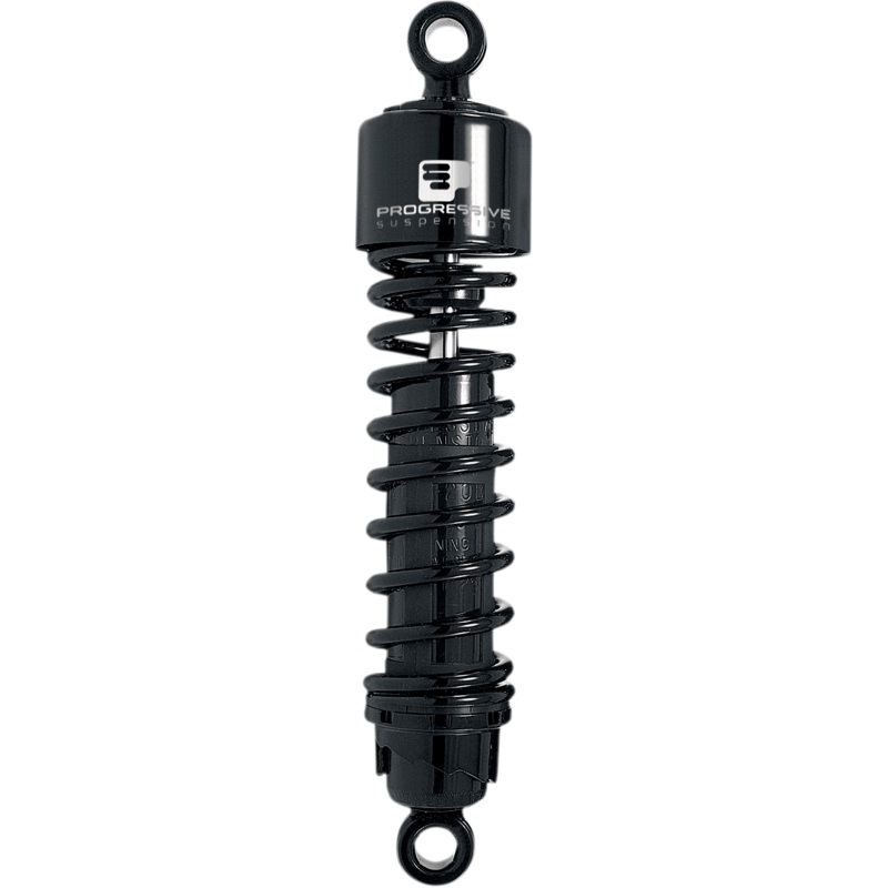 PROGRESSIVE SUSPENSION 412 Series Shock – 12 – Heavy Duty – Black – H-D 412 Series Shocks  Black