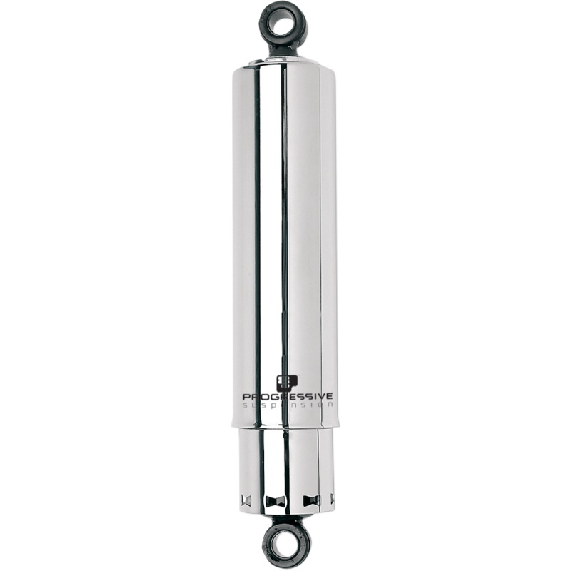 PROGRESSIVE SUSPENSION 412 Series Shock – 12 – Heavy Duty – Chrome – H-D 412 Series Shocks  Chrome