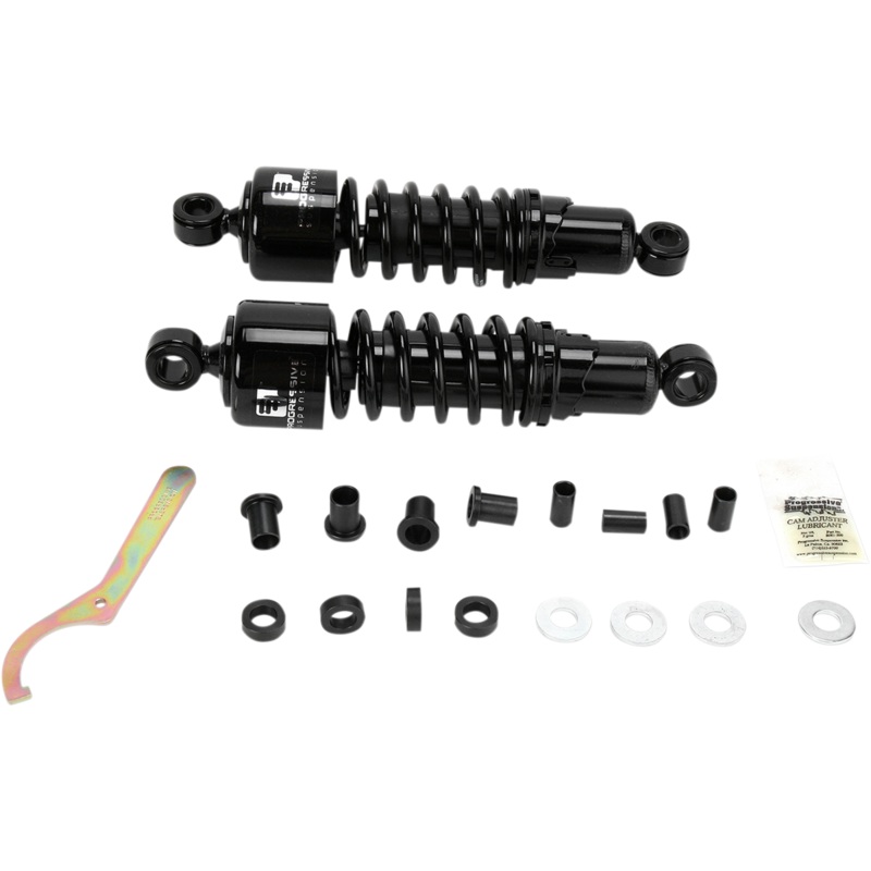 PROGRESSIVE SUSPENSION 412 Series Shock – 12 – Standard/Heavy Duty – Black – FXD 412 Series Shocks  Black
