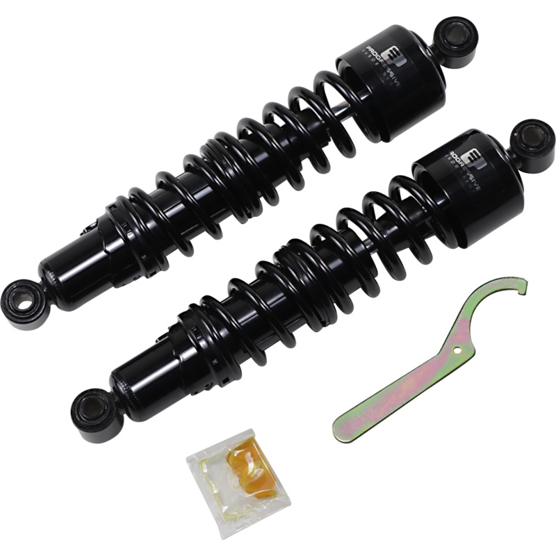 PROGRESSIVE SUSPENSION 412 Series Shock – 14 – Standard – Black – FXD 412 Series Shocks  Black
