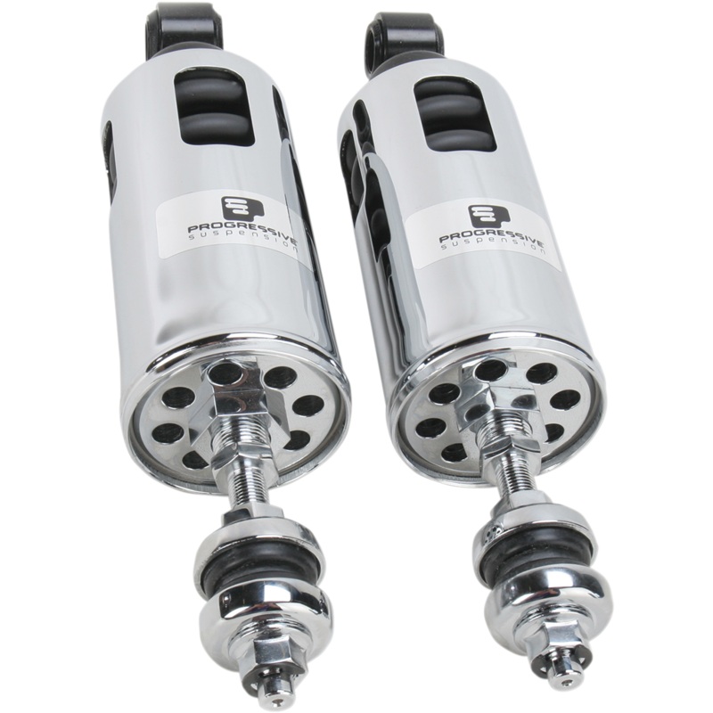 PROGRESSIVE SUSPENSION 422 Series Adjustable Shocks – Chrome – Heavy-Duty 422 Series Shocks