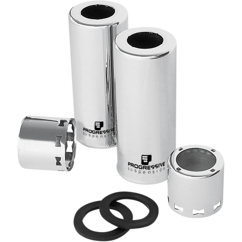 PROGRESSIVE SUSPENSION Chrome Shock Cover Kit Chrome Shock Cover Kit