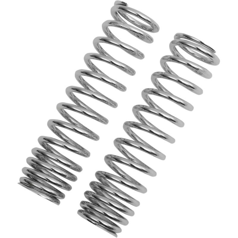 PROGRESSIVE SUSPENSION Shock Springs – 12-Series – Chrome – 90-130 lb/in 12  Series Shock Springs