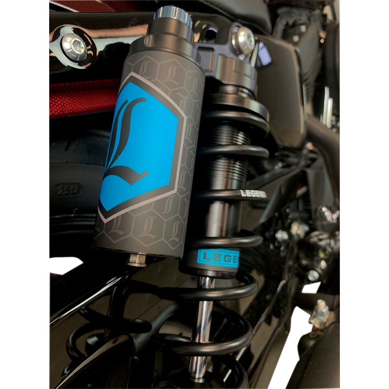 LEGEND SUSPENSION REVO ARC Piggyback Shocks – Standard – Black – 13 – ’04-’20 Sportster REVO ARC Piggyback Coil Suspension