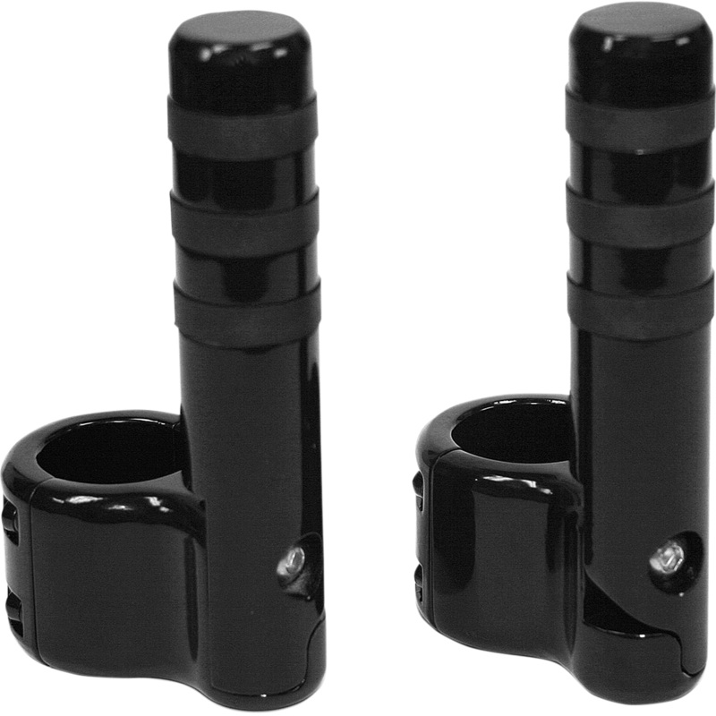 LINDBY Clamp-On 3-Band Footpeg – Black Clamp-On Footpeg