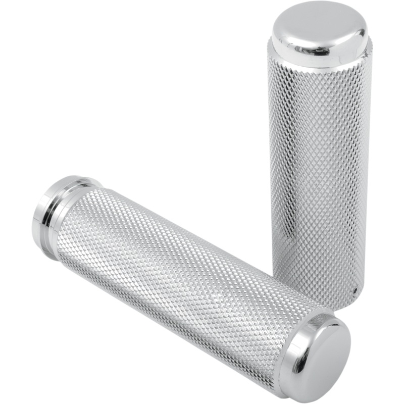 PINGEL Chrome Knurled Grips Billet Grips
