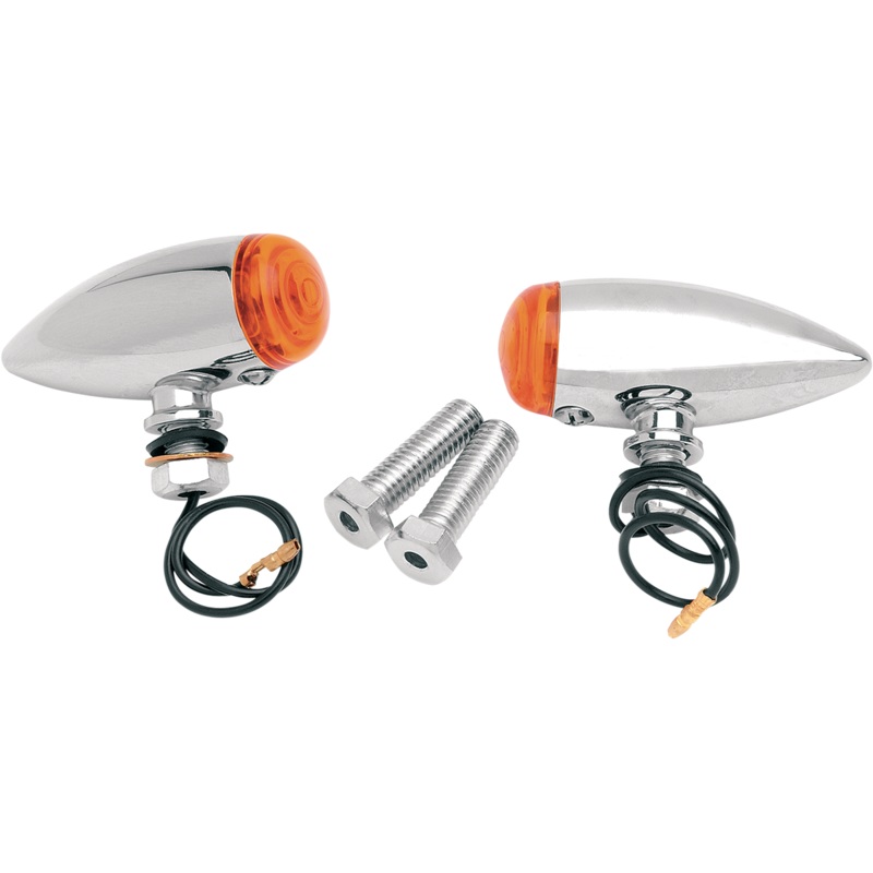 PRO-ONE PERF.MFG. Bullet Marker Light – Chrome/Smooth Bullet Marker Lights