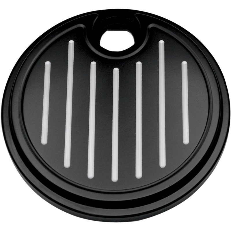 PRO-ONE PERF.MFG. Fuel Door – Black – Ball-Milled Fuel Door