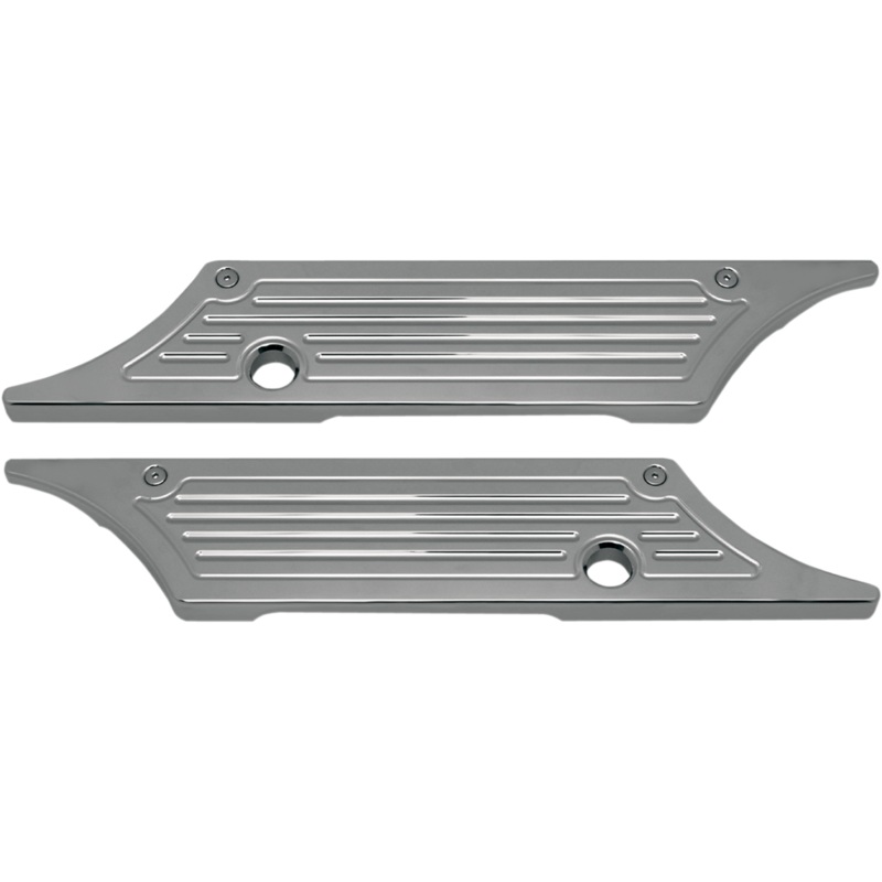 PRO-ONE PERF.MFG. Saddlebag Latch – Billet Aluminum – Chrome Saddlebag Latch Covers