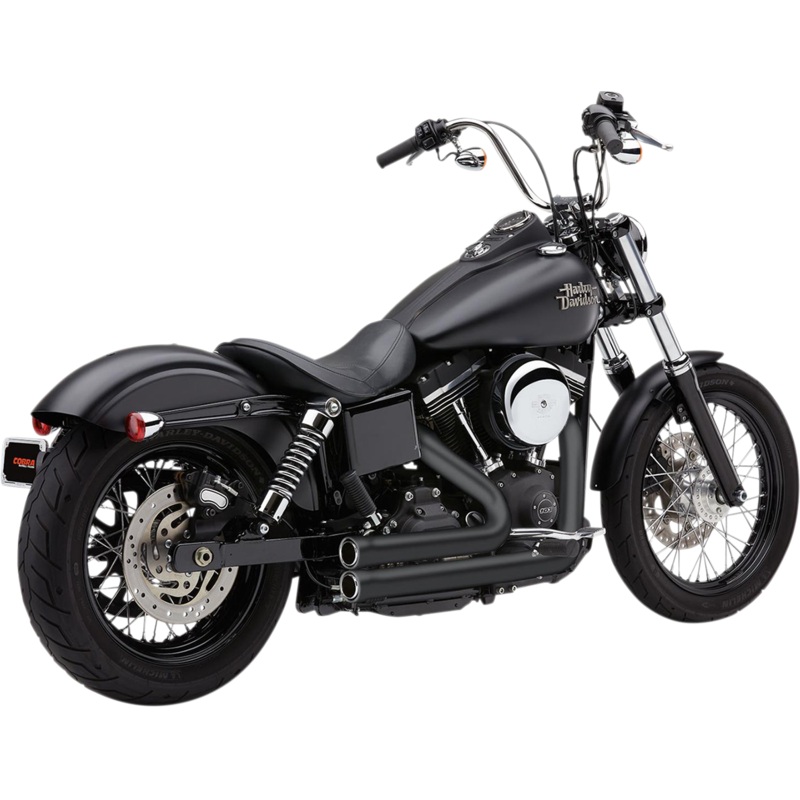 COBRA 909 Exhaust – Black – ’12-’17 Dyna 6708B