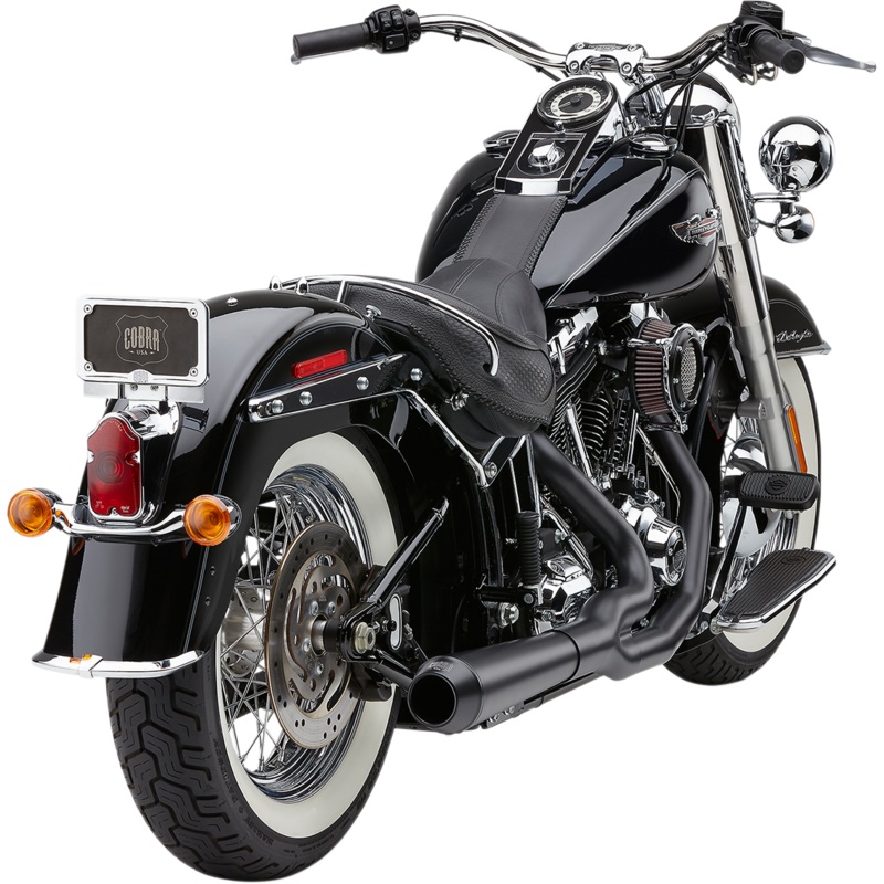 COBRA El Diablo Exhaust – Black – ’12-’17 Softail 6483B