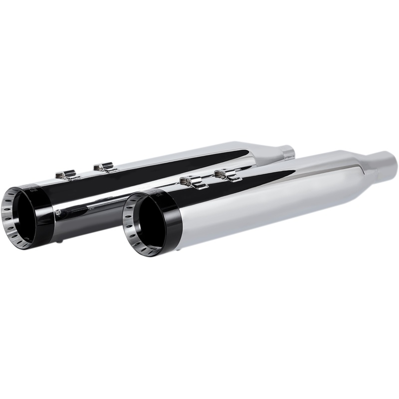 KHROME WERKS 4.5 Mufflers for Touring – Chrome with Turbine HP-Plus 4.5 Slip-On Mufflers