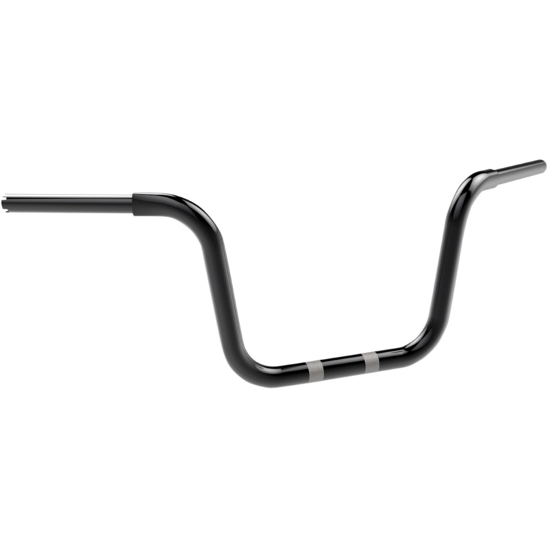 KHROME WERKS Black 10 Ape Hanger Handlebar 1-1/4 Fat Center Bobber Ape Handlebar